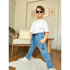 Spodnie Jeansy DZIECIĘCA tureckie, size 3-10 lat, paczka 5szt, 1kolor