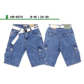 Spodenki Jeansy  DZIECIĘCA , size 8-16 lat, paczka 5szt, 1kolor
