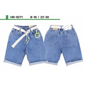 Spodenki Jeansy  DZIECIĘCA , size 8-16 lat, paczka 5szt, 1kolor
