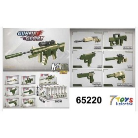 ZABAWKI PISTOLET . 6 SZT / PACZKA, KOLOR JAK NA ZDZIĘCIU