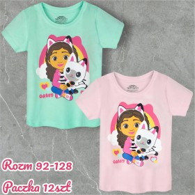 Bluzki DZIECIĘCE , size 92-128,paczka 12szt, mix kolor