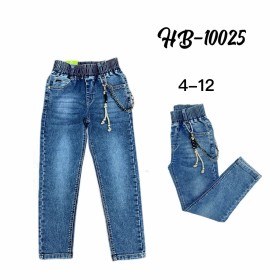 Spodnie Jeansy DZIECIĘCE , size 4-12 lat,paczka 10szt, 1kolor