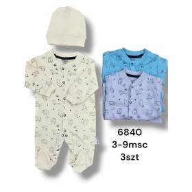 Kombinezon DZIECIĘCE , size 3-9m,paczka 3szt, 1 kolor