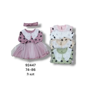 Sukienka DZIECIĘCE , size 74-86,paczka 3szt, 1 kolor