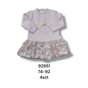 Sukienka DZIECIĘCE , size 74-92,paczka 4szt, 1 kolor