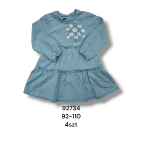 Sukienka DZIECIĘCE , size 92-110,paczka 4szt, 1 kolor