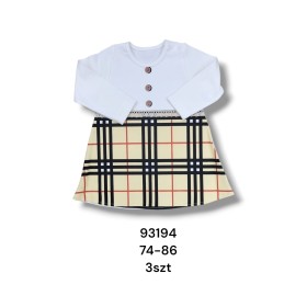 Sukienka DZIECIĘCE , size 74-86,paczka 3szt, 1 kolor
