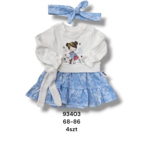 Sukienka DZIECIĘCE , size 68-86,paczka 4szt, 1kolor