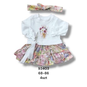 Sukienka DZIECIĘCE , size 68-86,paczka 4szt, 1kolor