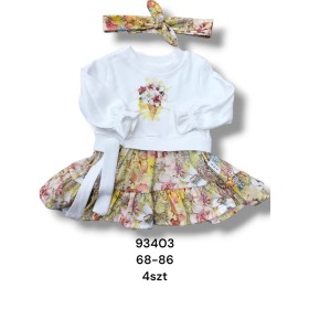 Sukienka DZIECIĘCE , size 68-86,paczka 4szt, 1kolor