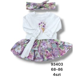 Sukienka DZIECIĘCE , size 68-86,paczka 4szt, 1kolor