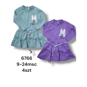 Sukienka DZIECIĘCE , size 9-24m,paczka 4szt, 1kolor
