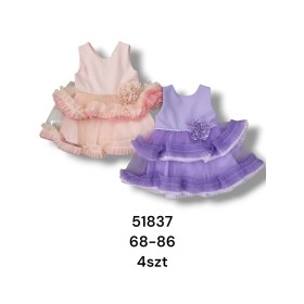 Sukienka DZIECIĘCE , size 68-86,paczka 4szt, 1kolor