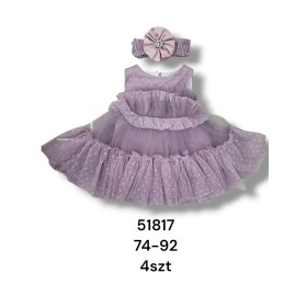 Sukienka DZIECIĘCE , size 74-92,paczka 4szt, 1kolor