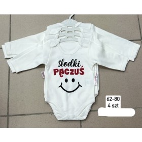 Body  DZIECIĘCE , size 62-80,paczka 4szt, 1kolor
