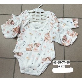 Body  DZIECIĘCE , size 62-80,paczka 4szt, 1kolor