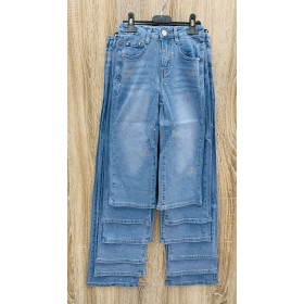 Spodnie Jeansy DZIECIĘCE , size 4-14 lat,paczka 12szt, 1kolor