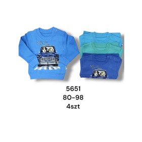 Bluzy DZIECIĘCE , size 80-98 ,paczka 4szt, 1kolor