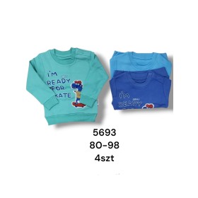 Bluzy DZIECIĘCE , size 80-98 ,paczka 4szt, 1kolor