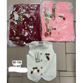 Kamizelki DZIECIĘCE , size 80-104,paczka 4szt, 1kolor