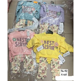 Komplet DZIECIĘCE , size  74-92 ,paczka 4szt, 1kolor