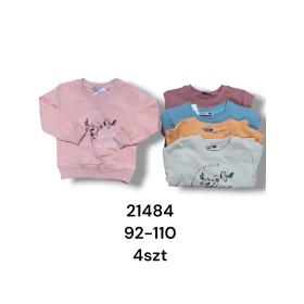 Bluzy DZIECIĘCE , size  92-110 ,paczka 4szt, 1kolor