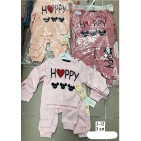 Komplet DZIECIĘCE , size  6-12m ,paczka 3szt, 1kolor