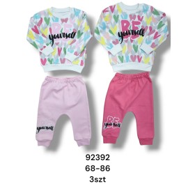 Komplet DZIECIĘCE , size 68-86 ,paczka 3szt, 1kolor