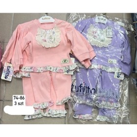 Komplet DZIECIĘCE , size 74-86 ,paczka 3szt, 1kolor