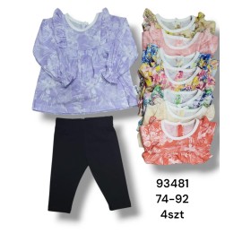 Komplet DZIECIĘCE , size  74-92 ,paczka 4szt, 1kolor