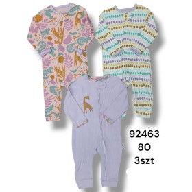 Kombinezon DZIECIĘCE , size  80,paczka 3szt, mix kolor