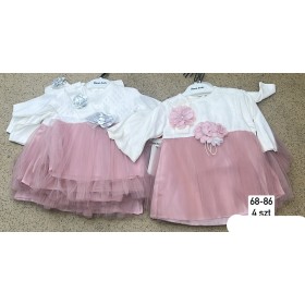 Sukienka DZIECIĘCE , size  68-86 ,paczka 4szt, 1kolor