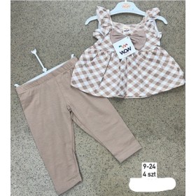 Komplet DZIECIĘCE , size  9-24m ,paczka 4szt, 1kolor
