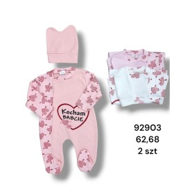 Kombinezon DZIECIĘCE , size  62-68,paczka 2szt, 1kolor