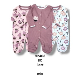 Kombinezon DZIECIĘCE , size 80,paczka 3szt, mix kolor