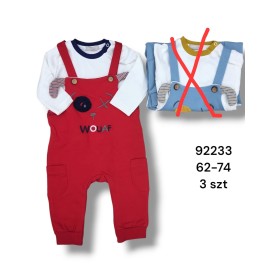 Kombinezon DZIECIĘCE , size 62-74,paczka 3szt, 1kolor