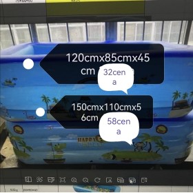 ZABAWKI basen 120*85*45. 6 SZT / PACZKA, KOLOR JAK NA ZDZIĘCIU