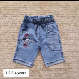Spodenki Jeansy  DZIECIĘCE , size 1-4 lat,paczka 4szt, 1kolor