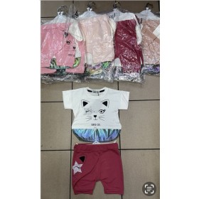 Komplety DZIECIĘCE, SIZE 9-24m,paczka 4szt, 1 kolor