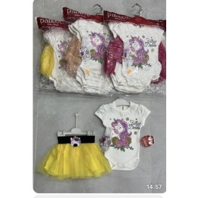 Komplety DZIECIĘCE , SIZE 68-86,paczka 4szt, ,1kolor