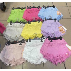 Spodenki Jeansy DZIECIĘCE , SIZE  4-14 lat,paczka 6szt, ,1kolor