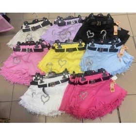 Spodenki Jeansy DZIECIĘCE , SIZE  4-14 lat,paczka 6szt, ,1kolor