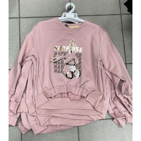 Bluzy DZIECIĘCE , SIZE 128-164,paczka 7szt, ,1kolor