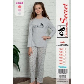 Piżama DZIECIĘCA tureckie, Size 134-164,paczka 12szt,mix kolor