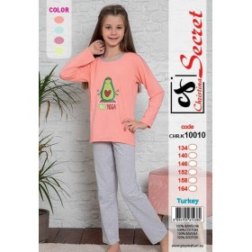 Piżama DZIECIĘCA tureckie, Size 134-164,paczka 12szt,mix kolor