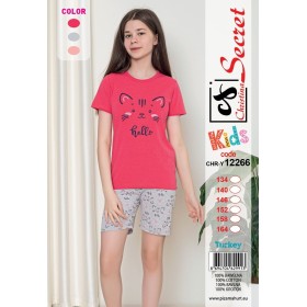 Piżama DZIECIĘCA tureckie, Size 134-164,paczka 12szt,mix kolor