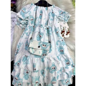 Sukienka  DZIECIĘCA , Size 2-12 lat,paczka 6szt,1kolor