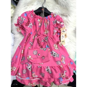 Sukienka  DZIECIĘCA , Size 1-6 lat,paczka 6szt,1kolor