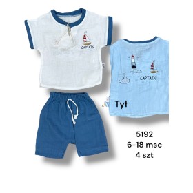 Komplety DZIECIĘCA , Size 6-18m,paczka 4szt,1kolor