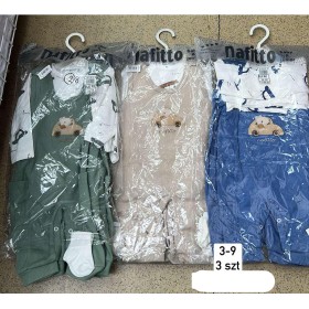 Komplety DZIECIĘCA , Size 3-9m,paczka 3szt,1kolor